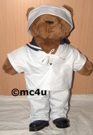 Teddybeer groot 50cm - marine uniform