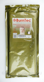 Burntec Hydrogel dressing face mask - first aid for burning - tht 5-2025 - 30 x 40 cm - nieuw - origineel