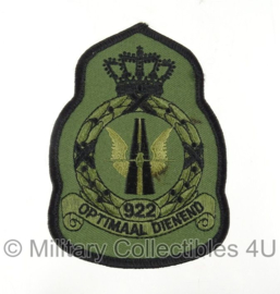 KLU Luchtmacht 922 squadron embleem met klittenband - Optimaal Dienend - origineel