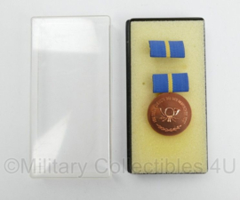 DDR NVA medaille Für treue Dienste bei der Deutschen Post im bronze in doosje - origineel