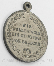 Duitse Brandweer medaille Einer Für Alle, Alle Für Einen medaille 1871-1948 - diameter 2½ cm - origineel