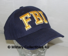 Baseball cap FBI - blauw met gele tekst
