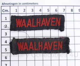 MVO straatnaam PAAR Waalhaven - 7 x 2 cm - origineel