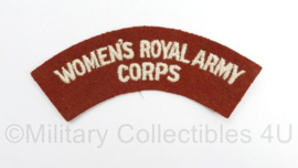 Britse leger Women's Royal Army Corps shoulder title - 11 x 4,5 cm - origineel