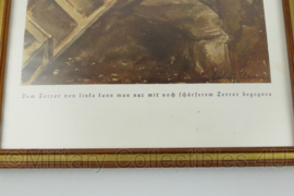 WO2 Duitse afbeelding in lijst SA Sturmmann - 21,5 x 1,5 x 31,5 cm - origineel