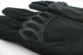 Politie gloves met extra beschermde knokkels zwart - maat Large - nieuw - origineel