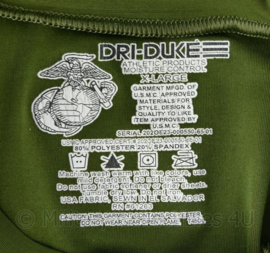 US Army vochtregulerend USMC Dri Duke shirt groen - maat X-large - origineel