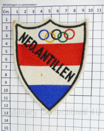 Olympische Spelen Ned.Antillen embleem - 12 x 9 cm - origineel