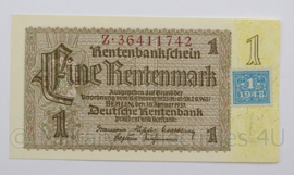 WO2 Duits 1937 Rentenbankschein - eine Rentemark - origineel