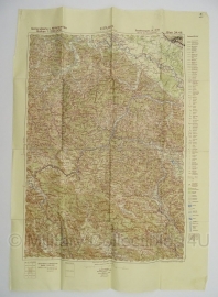 Duitse stafkaart Sonderausgabe 1940 Jugoslawien KOSTAJNICA Blatt 33/46 Joegoslavie - 70 x 50 cm. schaal 1:200000 - origineel