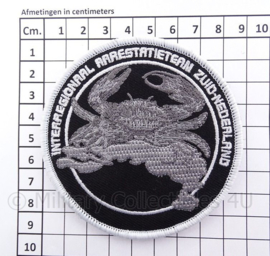 Nederlandse Interregionaal Arrestatieteam Zuid-Nederland embleem - met klittenband - diameter 9 cm