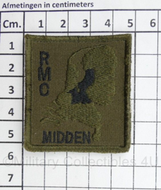 Defensie RMC Midden Regionaal Militair Commando Midden borstembleem - met klittenband - 5 x 5 cm - origineel