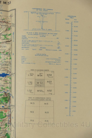 WW2 British War Office map 1943 Central Europe Magdeburg - 88,5 x 64,5 cm - origineel