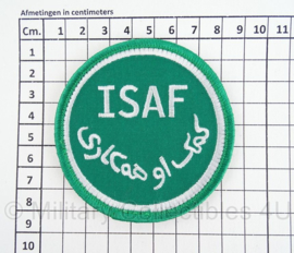 KL ISAF embleem - met klittenband - ongebruikt - origineel