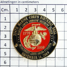 Zeldzame coin Tun Tavern Philadelphia YSNC 234th Marine Corps Birthday ball 2009  - diameter 5 cm - origineel