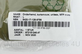 Defensie onderhemd korte mouw vochtregulerend unisex NFP Mono - maat Large - nieuw in de verpakking -  origineel