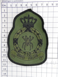 KLU Koninklijke Luchtmacht 710 Air Command and Control Squadron - Semper Vivilans - embleem - 11,5 x 8 cm - origineel