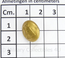 PTT Knoop klein - goudkleurig - doorsnede 1,55 cm - prijs per stuk - origineel