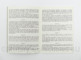 KL Nederlandse leger VS 27-3103 Voorschrift Reglement Betreffende de Krijgstucht 1974 - 14 x 10 cm - origineel
