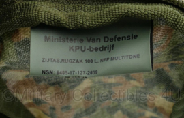 Defensie Zijtas Rugzak 100 liter NFP Multitone - voor 100 liter Berghaus rugzak - gebruikt - origineel