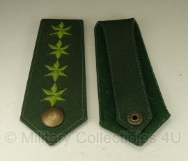 Bundespolizei rangen set - groen met groene ster - origineel