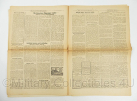 WO2 Duitse krant Tageszeitung nr. 195 21/22 augustus 1943 - 47 x 32 cm - origineel