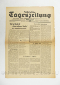 WO2 Duitse krant Frankische Tageszeitung nr. 230 30 september/1 oktober 1944 - 47 x 32 cm - origineel