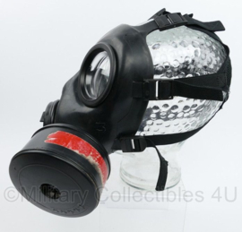 KL Nederlandse leger AMF12 gasmasker set  met traangas oefenfilter met huidig model woodland tas - maat 2 = middel - origineel
