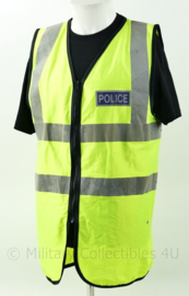 Britse Politie POLICE fluor geel vest - Maat Medium - origineel