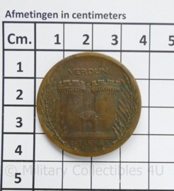Franse On Ne Passe Pas Verdun 1916 herdenkingsmunt - diameter 3½ cm - origineel