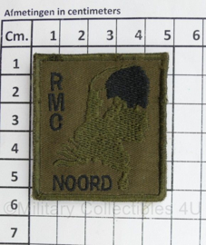 Defensie RMC Noord Regionaal Militair Commando Noord borstembleem - met klittenband - 5 x 5 cm - origineel