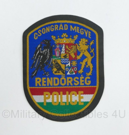 Hongaars Police embleem Rendorsec Police  - 10,5 x 8 cm - origineel