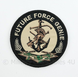 Defensie Future Force Genie embleem - met klittenband - diameter 9 cm