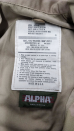 Alpha Industries US Army M65 desert camo parka MET voering - Large Regular  - origineel