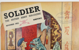 The British Army Magazine Soldier November 1953 -  Afkomstig uit de Nederlandse MVO bibliotheek - 30 x 22 cm - origineel