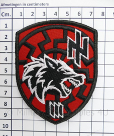 3e Separate Assault Brigade patch Azov-Bataljon Oekraïense leger - rood - met klittenband - 9 x 7 cm