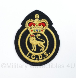 Britse ICDS Civil Defence Corps patch - 8,5 x 7 cm -  origineel