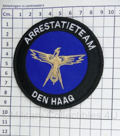 Arrestatieteam Den Haag embleem Full Colour met klittenband - diameter 9 cm