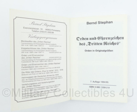 Naslagwerk Orden und Ehrenzeiches des Dritten Reiches 1994-1995 Bernd Stephan