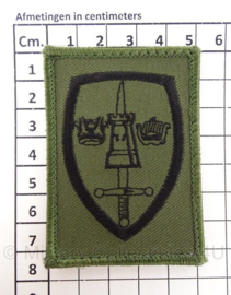 KL eenheid embleem AFCENT strijdkrachten met klittenband - 5 x 7,5 cm - Origineel
