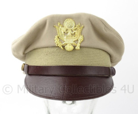 US Army Air Force USAF crusher cap KHAKI officer - maat 58 of  59