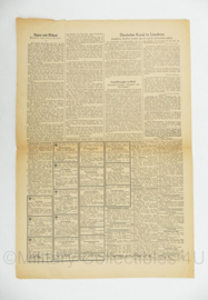 WO2 Duitse krant Frankische Tageszeitung nr. 33 9 februari 1944 - 47 x 32 cm - origineel
