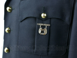 Zeldzaam korps mariniers Barathea uniform met zeer veel insignes  Maat 43-4 blouse, jas 54k - origineel