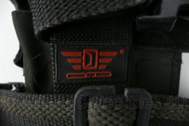 Dropleg holster met beenstraps zwart - 14 x 4 x 29 cm - gebruikt - origineel