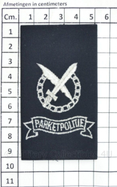 Parketpolitie epauletten PAAR - 9 x 5 cm - origineel