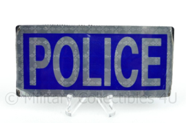 Britse Police reflectie strook met klittenband - 10 x 4,5 cm. - origineel