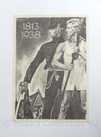 WO2 Duitse Postkarte Deutsches Turn und Sportfest Breslau 1813-1938 - 15 x 10,5 cm - origineel