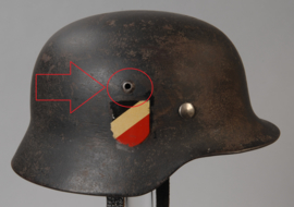 Duitse M35 helm luchtgaten Paar! (metaal)