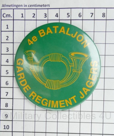 KL Nederlandse leger 4e Bataljon Garde Regiment Jagers button - diameter 8 cm - origineel