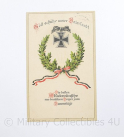 WO1 Duitse Postkarte 1915 GOTT schutze unser Vaterland - 14,5 x 9 cm - origineel